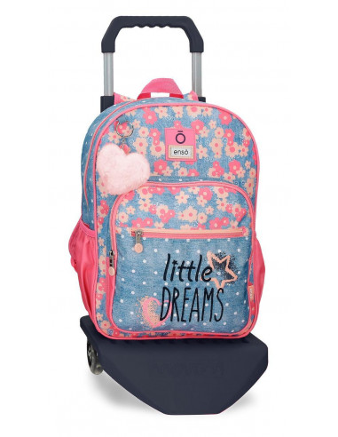 MOCHILA ADAP. C/CARRO 38CM.ENSO LITTLE DREAMS